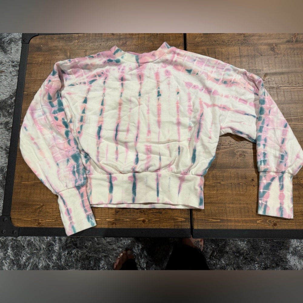 OLD NAVY cropped sweatshirt tie dye